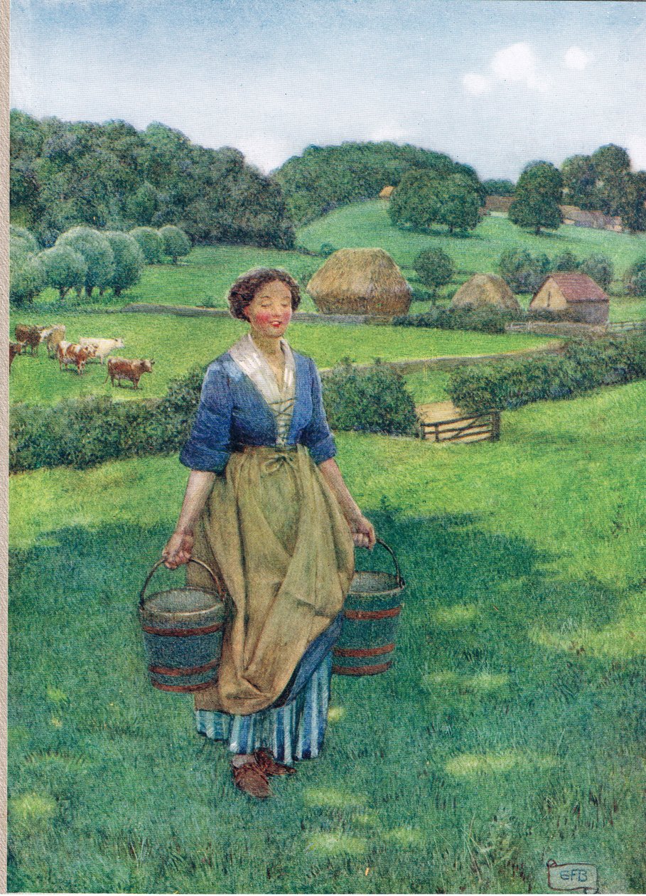 Milkmaid, illustration fra 