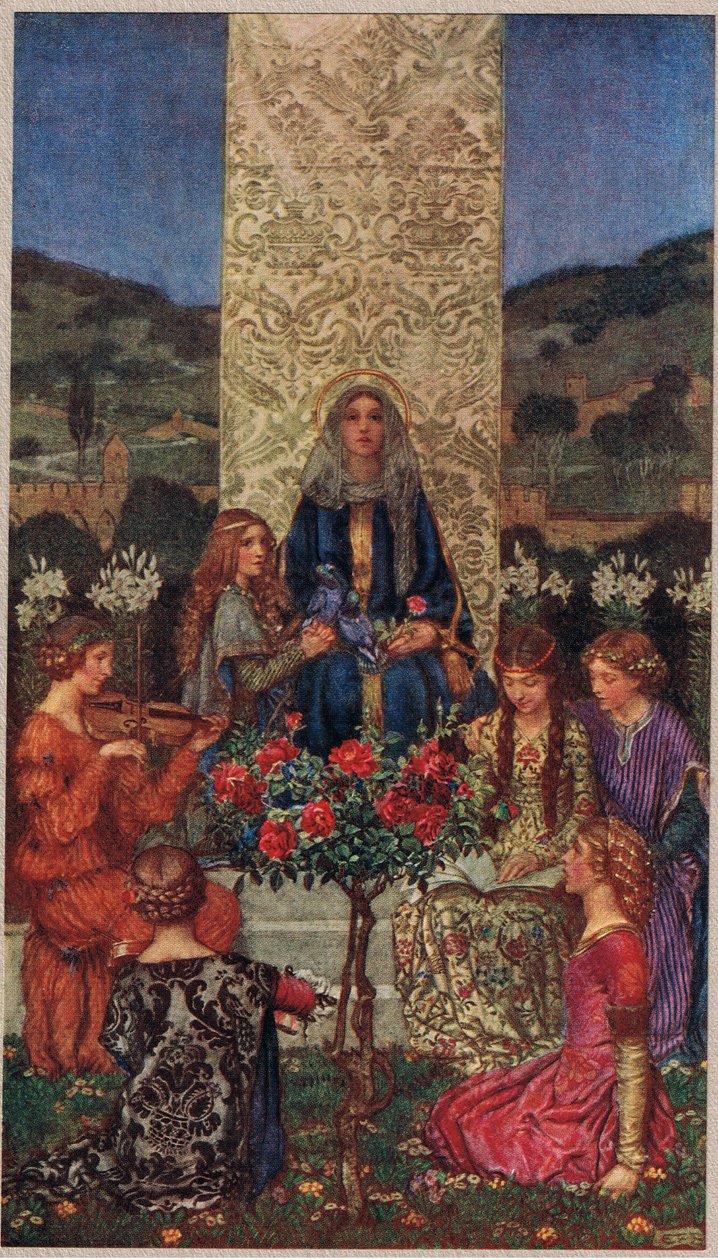 Our Lady Sings Magnificat, illustration fra 