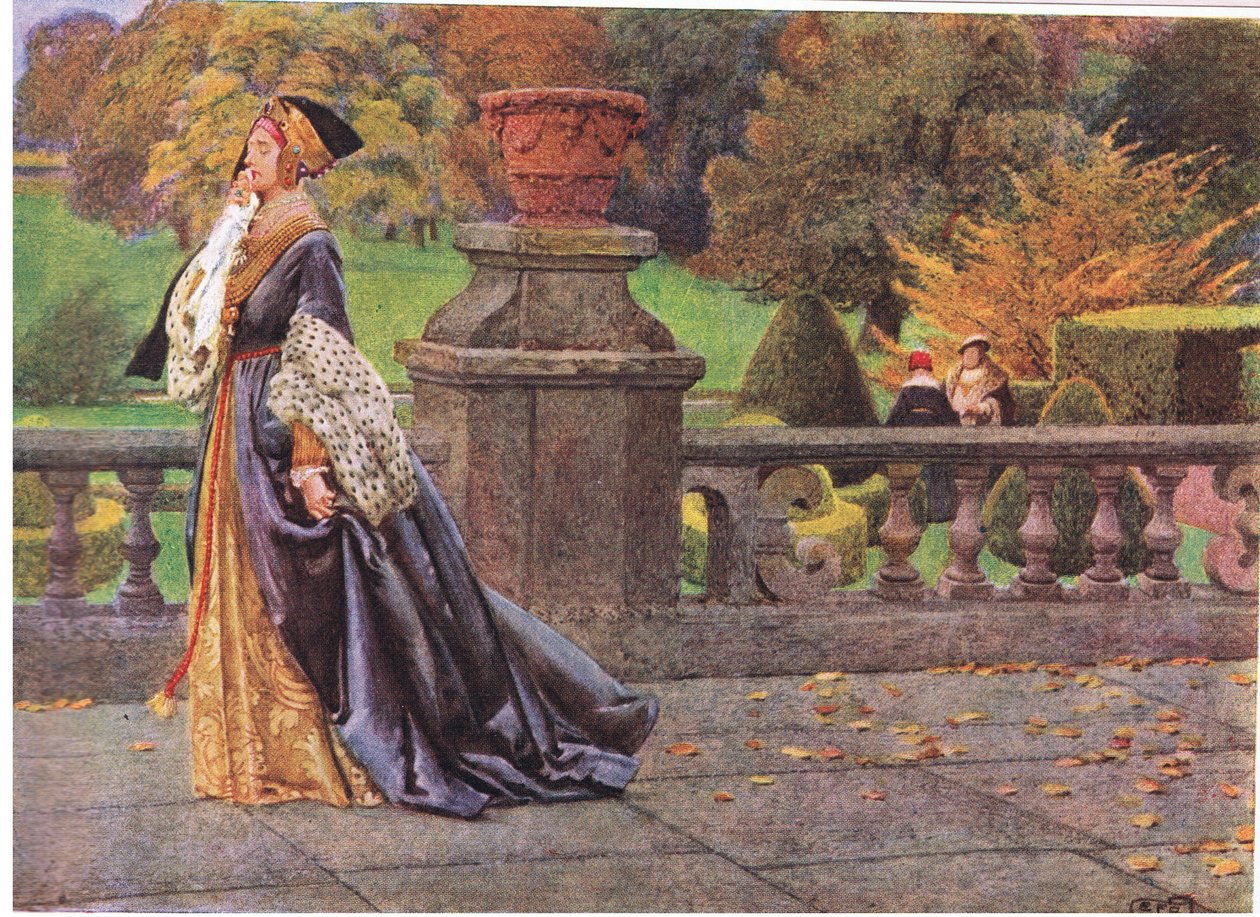 Dronning Catherine (litho) af Eleanor Fortescue Brickdale