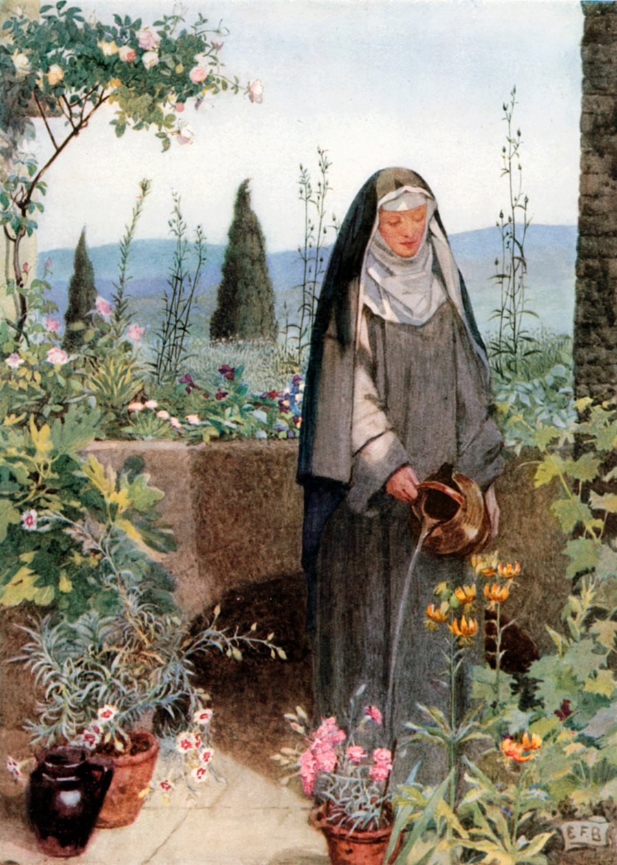 St Clare (farvelitografi) af Eleanor Fortescue-Brickdale