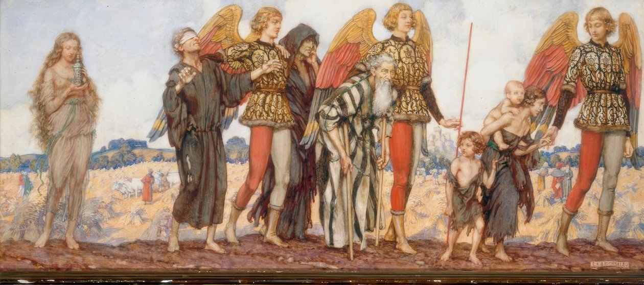 Engle, der fører de fattige af Eleanor Fortescue Brickdale