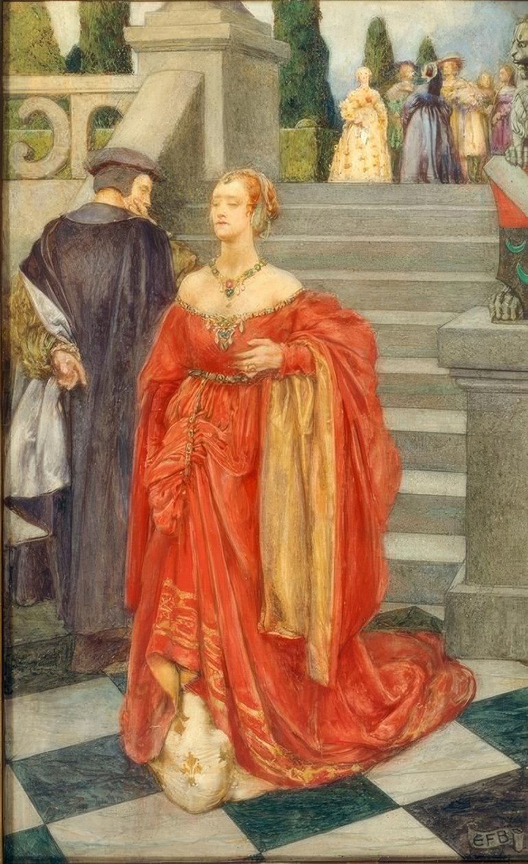 Men når hjertet lider et slag, vil smerten så hurtigt gå over, af Eleanor Fortescue Brickdale
