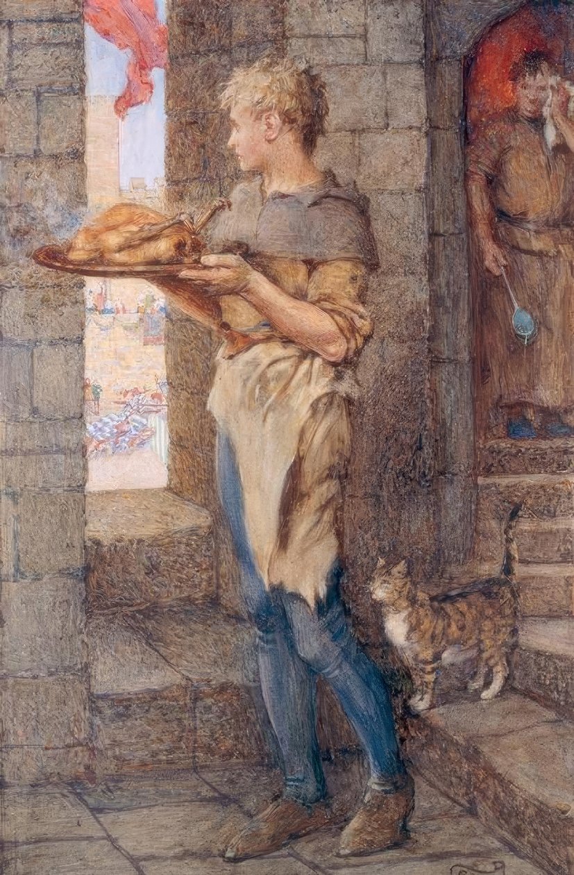 Gareth og Lynette af Eleanor Fortescue Brickdale