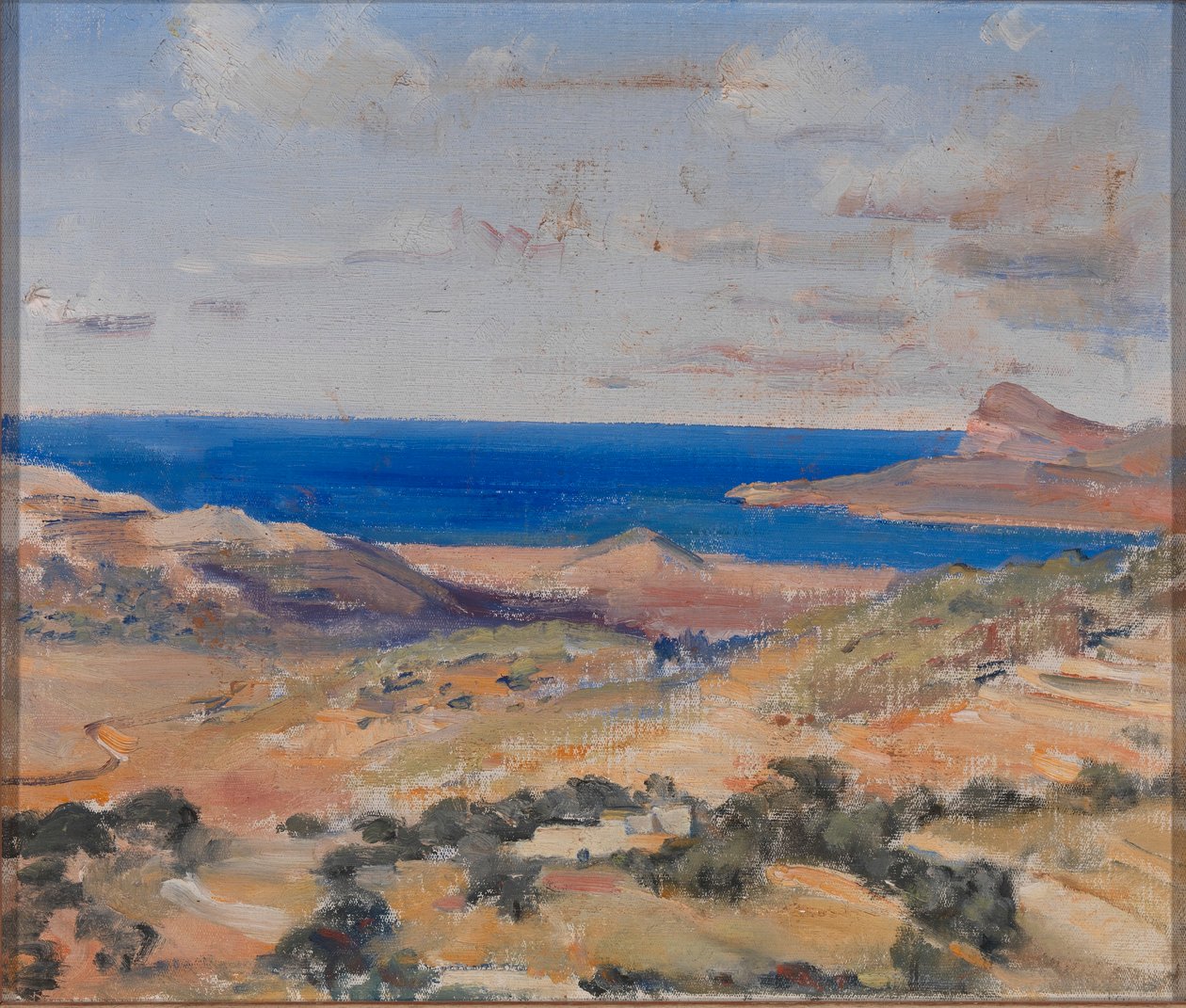 Strand med blåt hav af Eleanor Harris