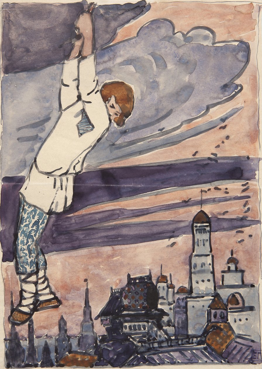 Illustration til The Tale Synko-Philipko af Elena Dmitryevna Polenova
