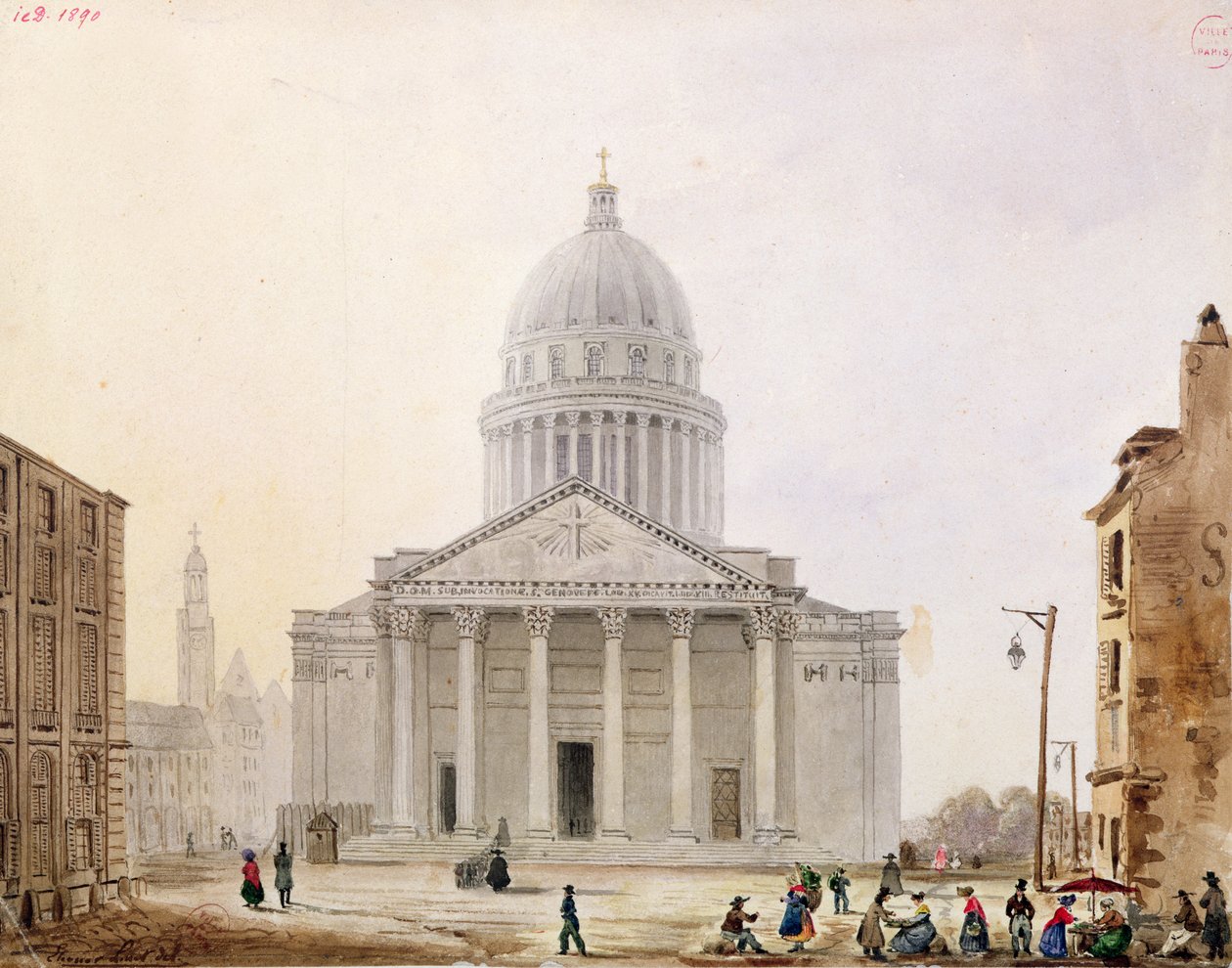 Pantheon, ca. 1820 af Eleonore Linet