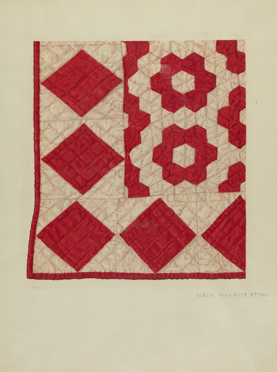 Patchwork Quilt af Elgin Moncure Styll
