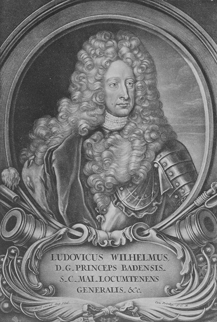 Ludwig Wilhelm af Baden-Baden af Elias Christoph Heiss
