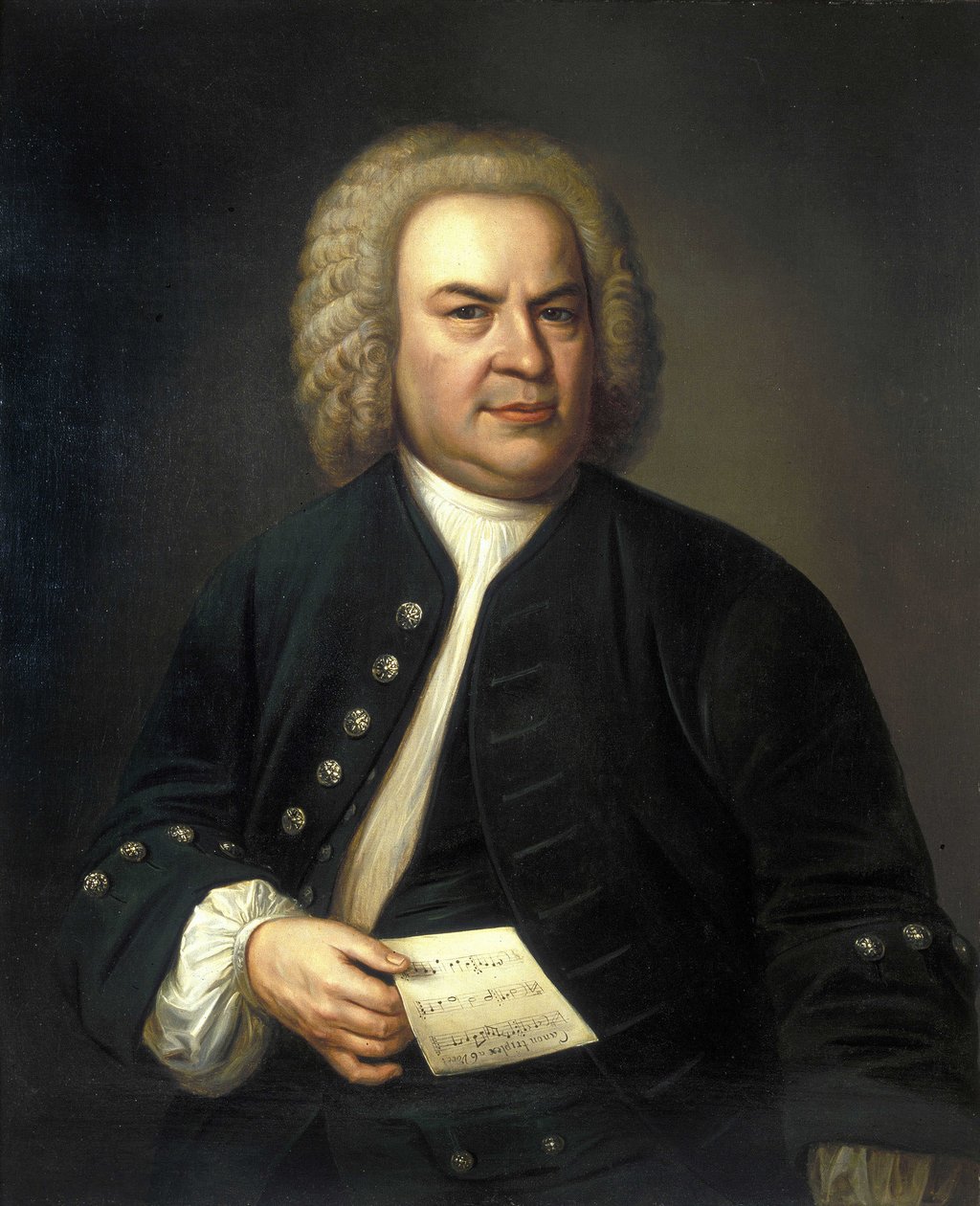 portræt af Jean Sebastien Bach (Johann Sebastian Bach af Elias Gottleib (after) Haussmann