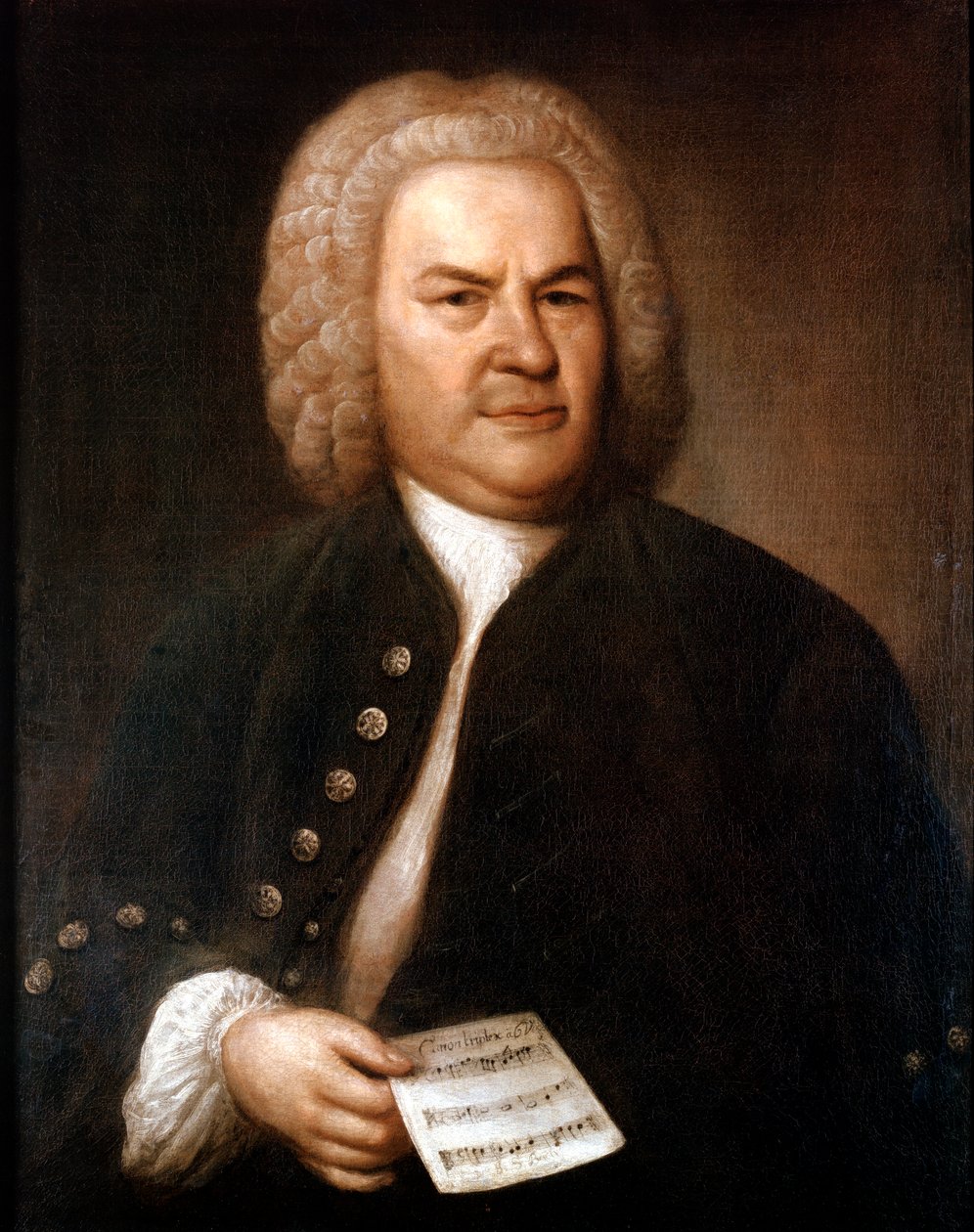 Johann Sebastian Bach 1685-1750, tysk komponist og organist, 1746. af Elias Gottleib Haussmann