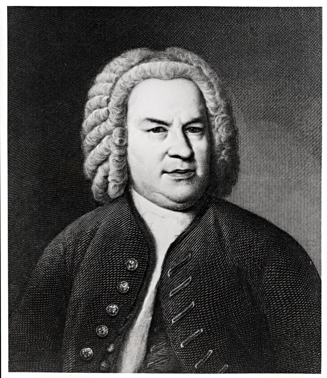 Portræt af Johann Sebastian Bach, tysk komponist af Elias Gottleib Haussmann