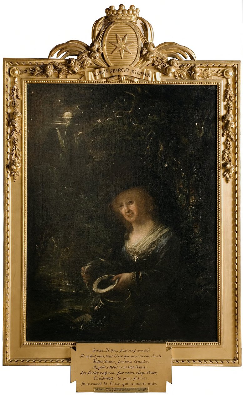 Maria Gyllenstierna von Lundholm (1716-1783), Baronin, verheiratet mit dem Ratsherrn Baron Esbjörn Kristian Reuterholm af Elias Martin