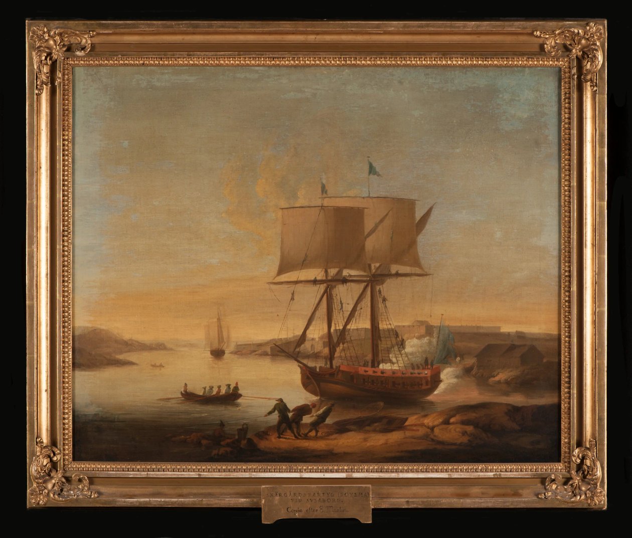Skærgårdsfartøj ved Sveaborg af Elias Martin