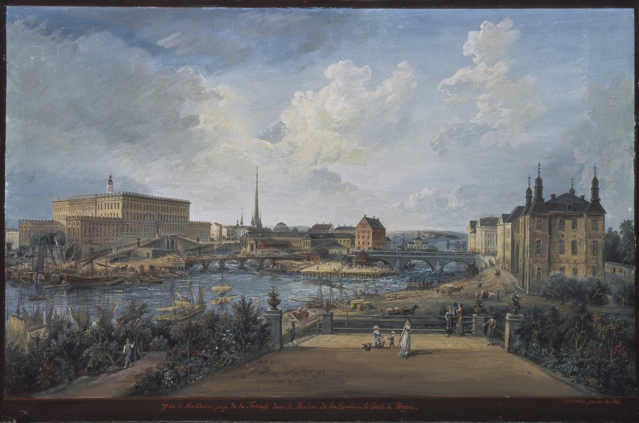 Udsigt over Stockholm af Elias Martin
