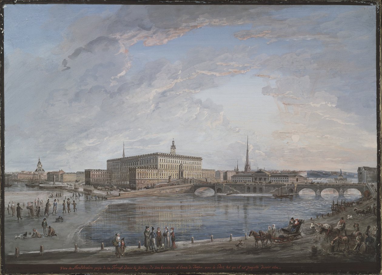 Udsigt over Stockholm af Elias Martin