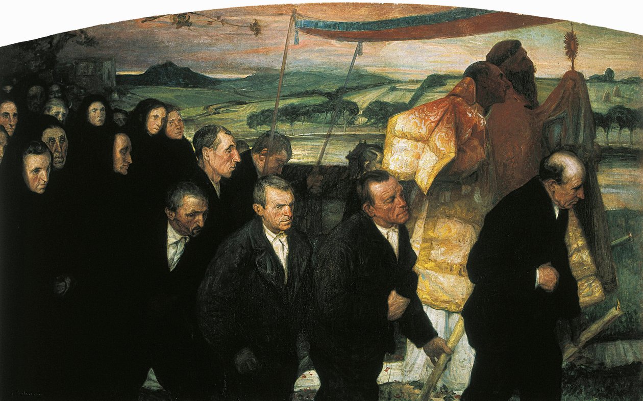 Processionen af Corpus i Lezo af Elias Salaverria Inchaurrandieta