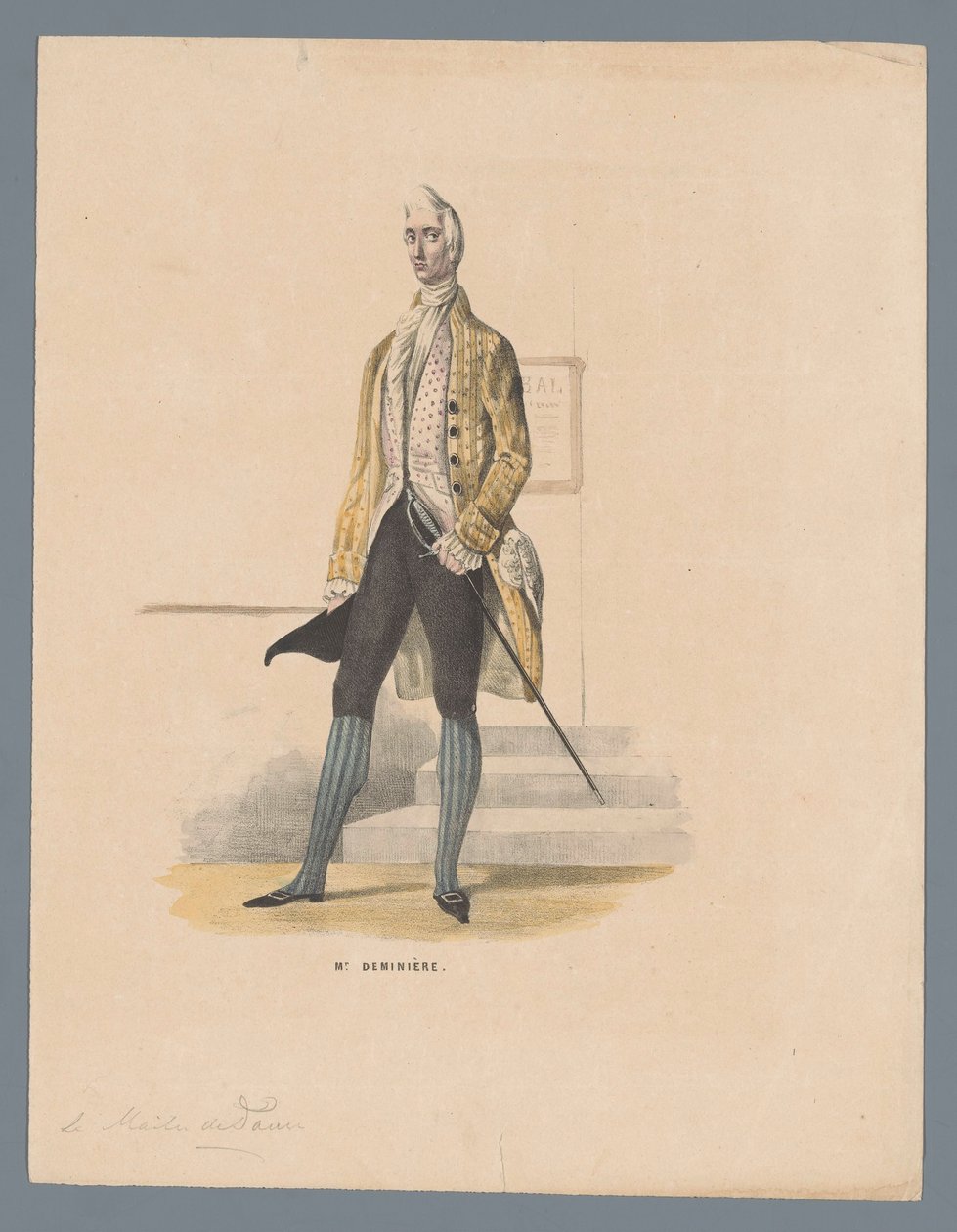 Mr. Deminière (titel på objekt) af Elias Spanier (attributed to)