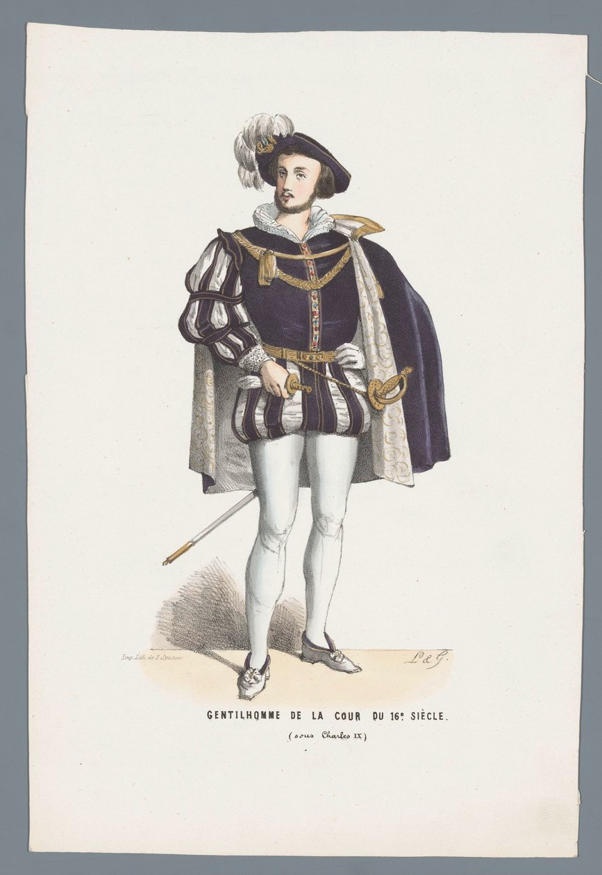 Gentleman of the Court of the 16th Century (under Charles IX) (titel på objektet) af Elias Spanier