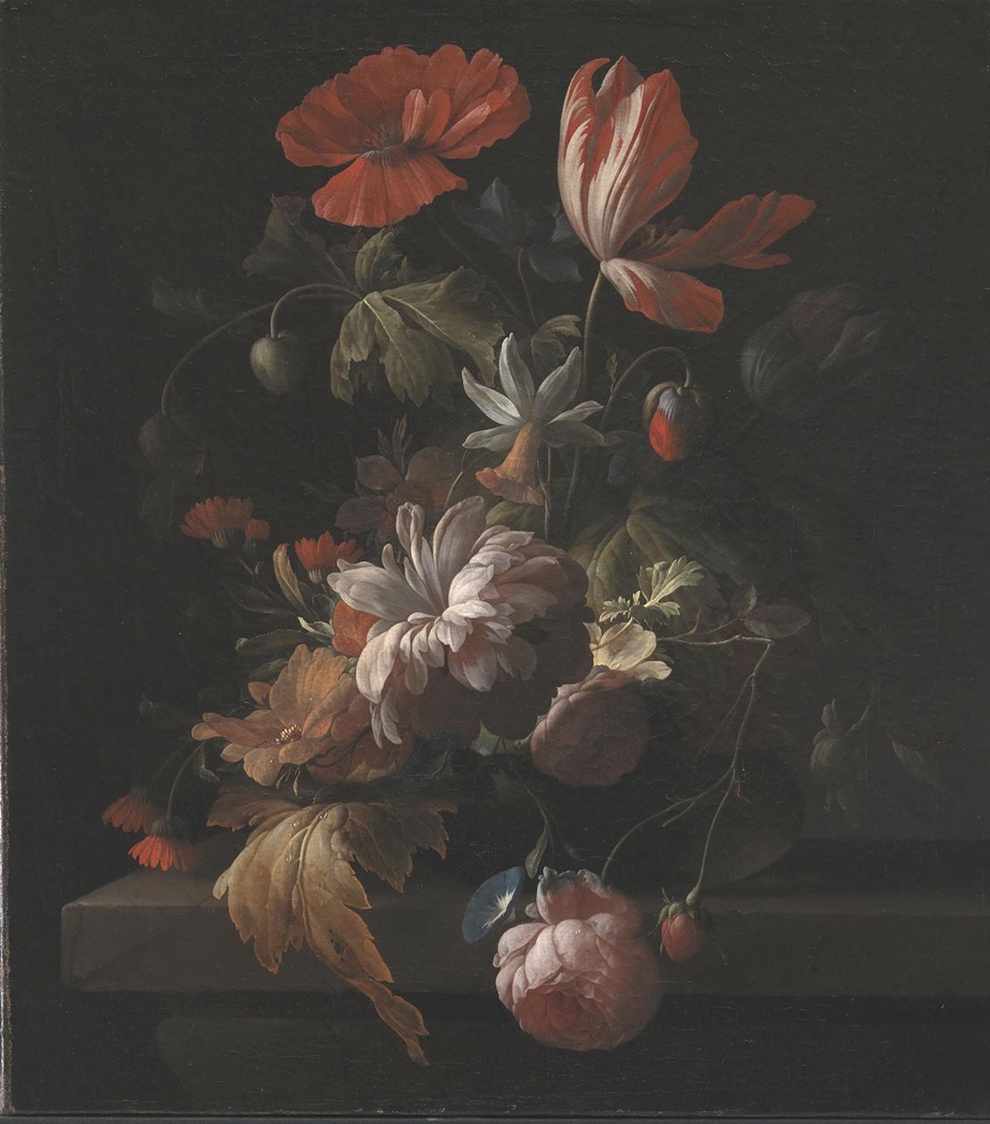 Blomster i en skål af Elias van den Broeck