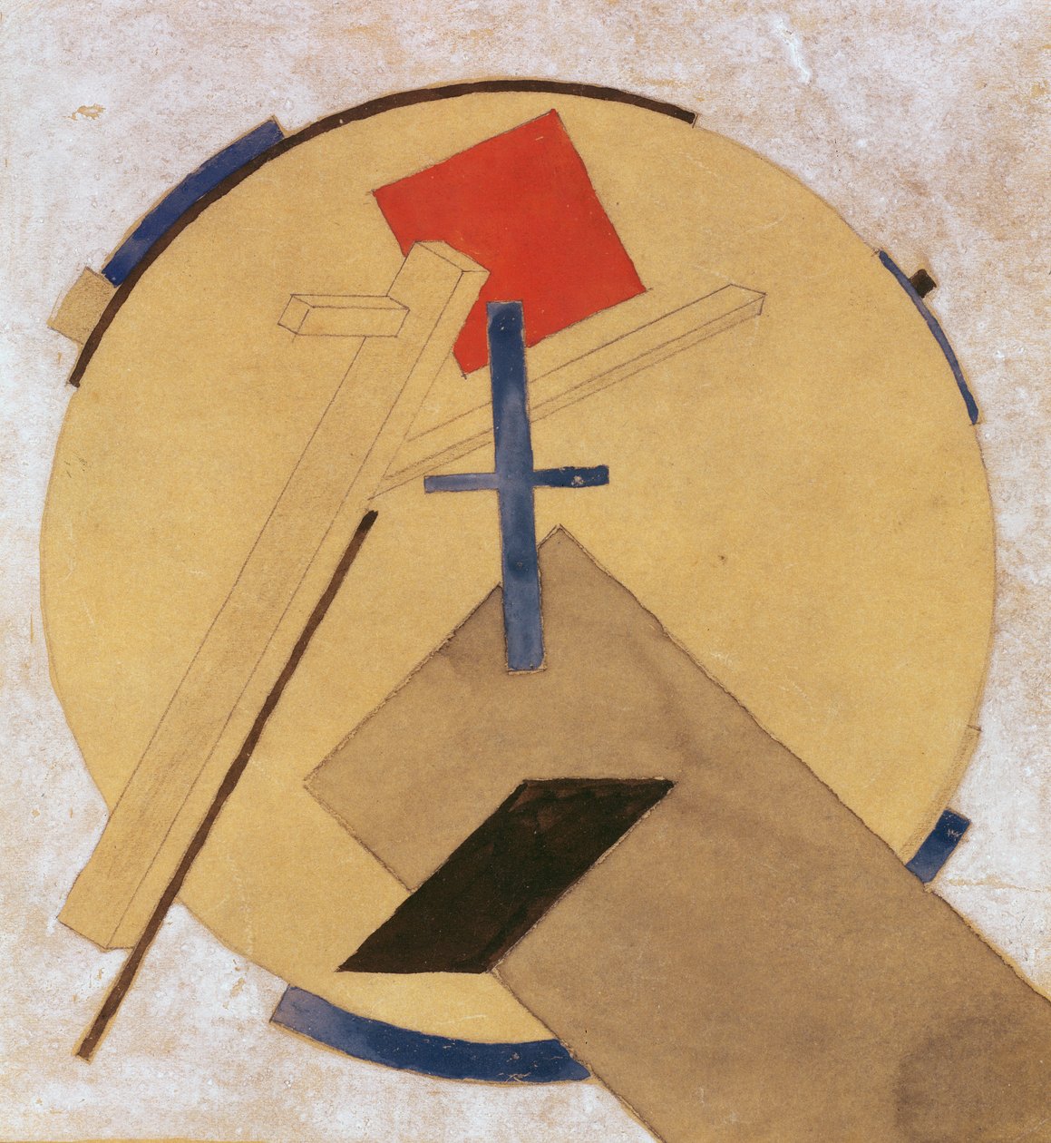 Uden titel Proun Study, c.1919-20 af Eliezer Markowich Lissitzky