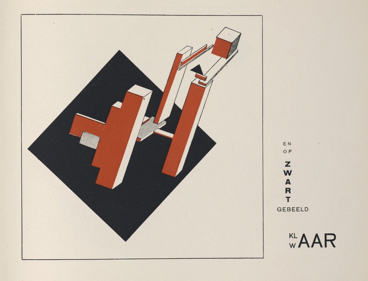 Om to firkanter, 1922. af Eliezer Markowich Lissitzky