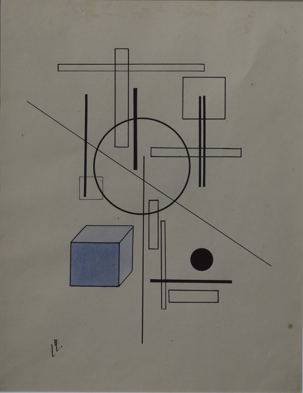 Komposition, 1920 af Eliezer Markowich Lissitzky