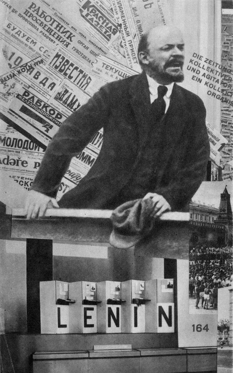 Forside af kataloget for Sovjetunionens pavillon på International Presse Exhibition, Köln, 1928 af Eliezer Markowich Lissitzky