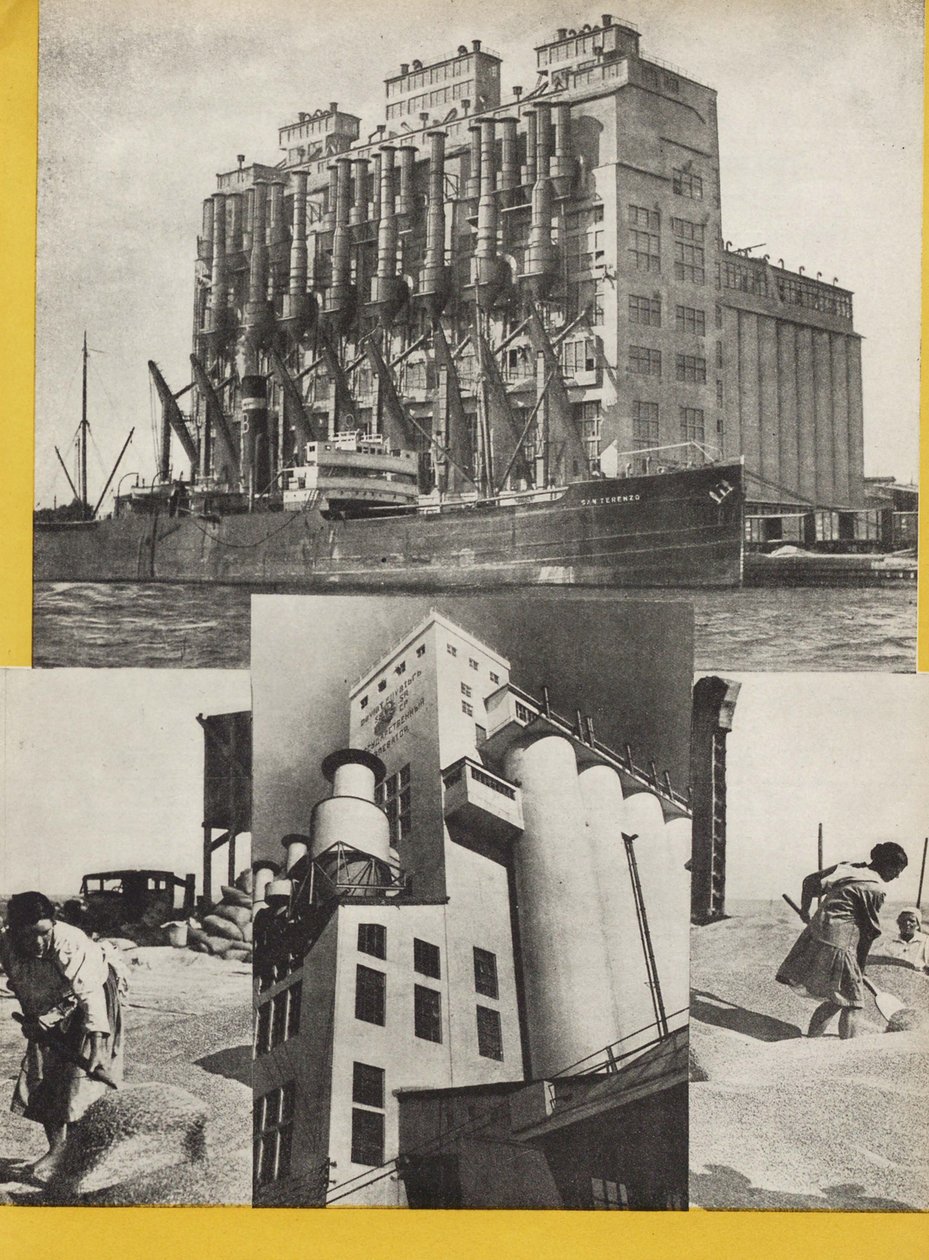 Illustration fra USSR Builds Socialism, 1933. af Eliezer Markowich Lissitzky