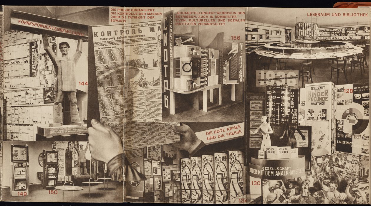 USSR. Katalog over den sovjetiske pavillon på den internationale presseudstilling, Köln, 1928 af Eliezer Markowich Lissitzky
