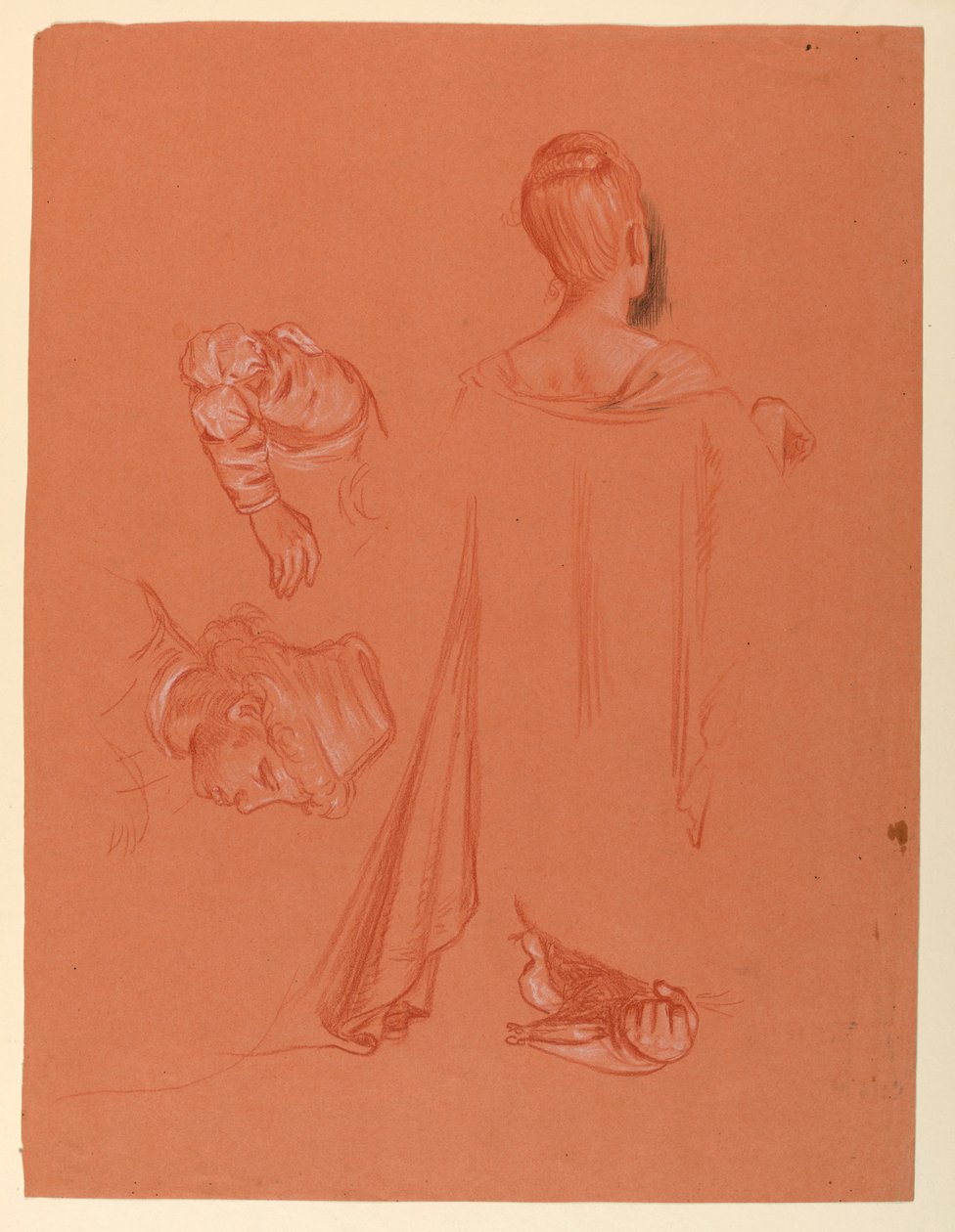 Figur- og draperiundersøgelser af Elihu Vedder