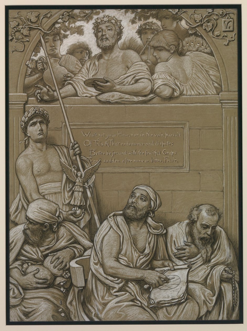 (Illustration til Omar Khayyáms Rubáiyát) Frontispice af Elihu Vedder