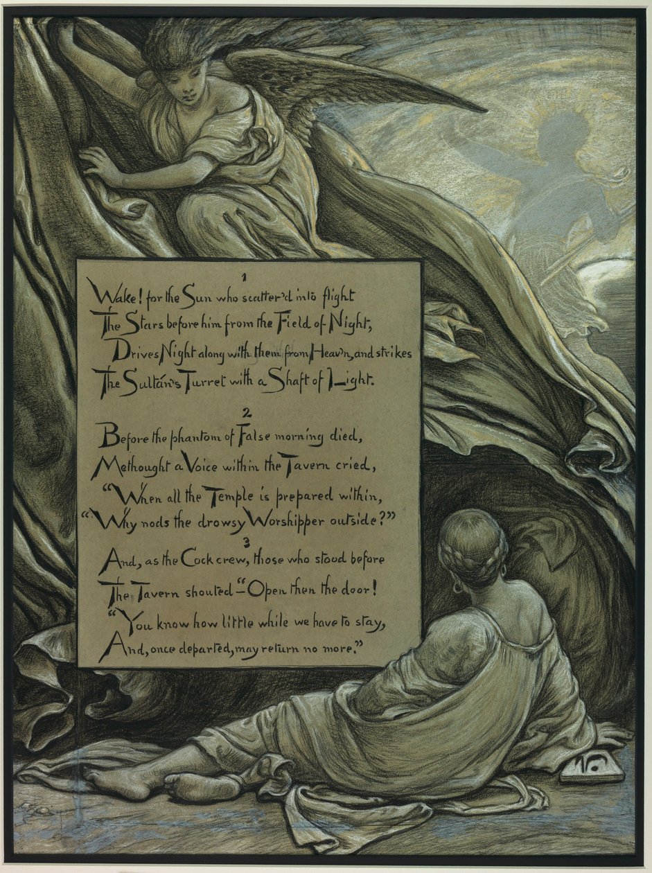 (Illustration til Omar Khayyáms Rubáiyát) Opvågningen af Elihu Vedder