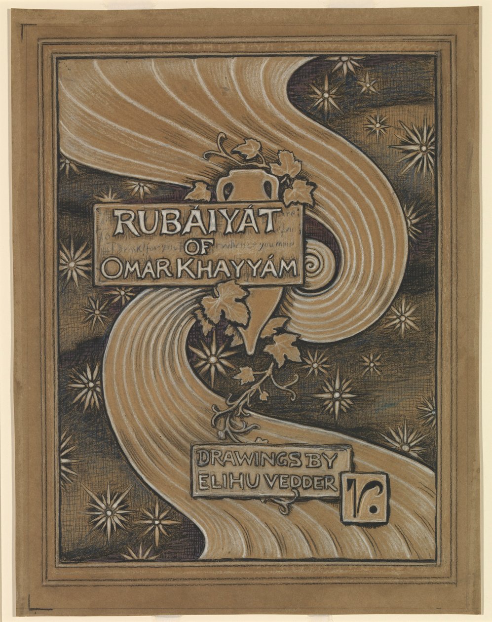 (Illustration til Rubáiyát af Omar Khayyám) Omslag af Elihu Vedder