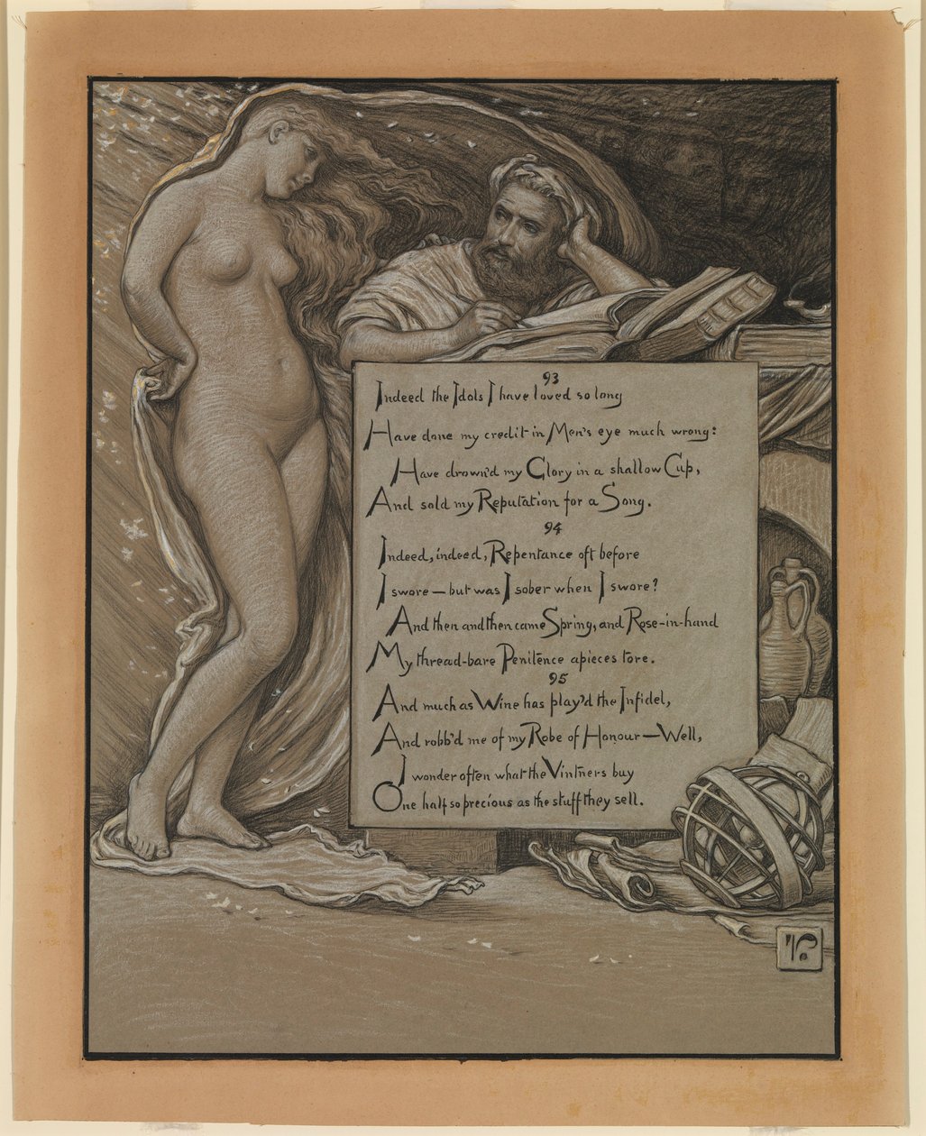 (Illustration til Rubáiyát af Omar Khayyám) Forår af Elihu Vedder