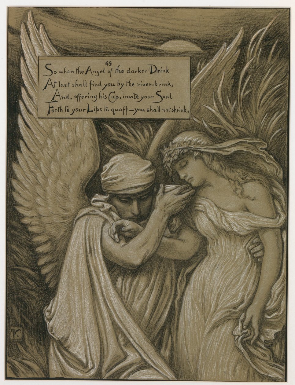 (Illustration til Rubáiyát af Omar Khayyám) Dødens bæger af Elihu Vedder