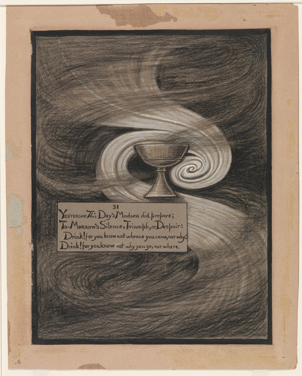 (Illustration til Rubáiyát af Omar Khayyám) Fortvivlelsens bæger af Elihu Vedder