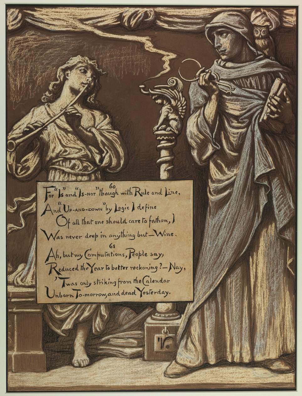 (Illustration til Rubáiyát af Omar Khayyám) Fornuftsskilsmissen af Elihu Vedder