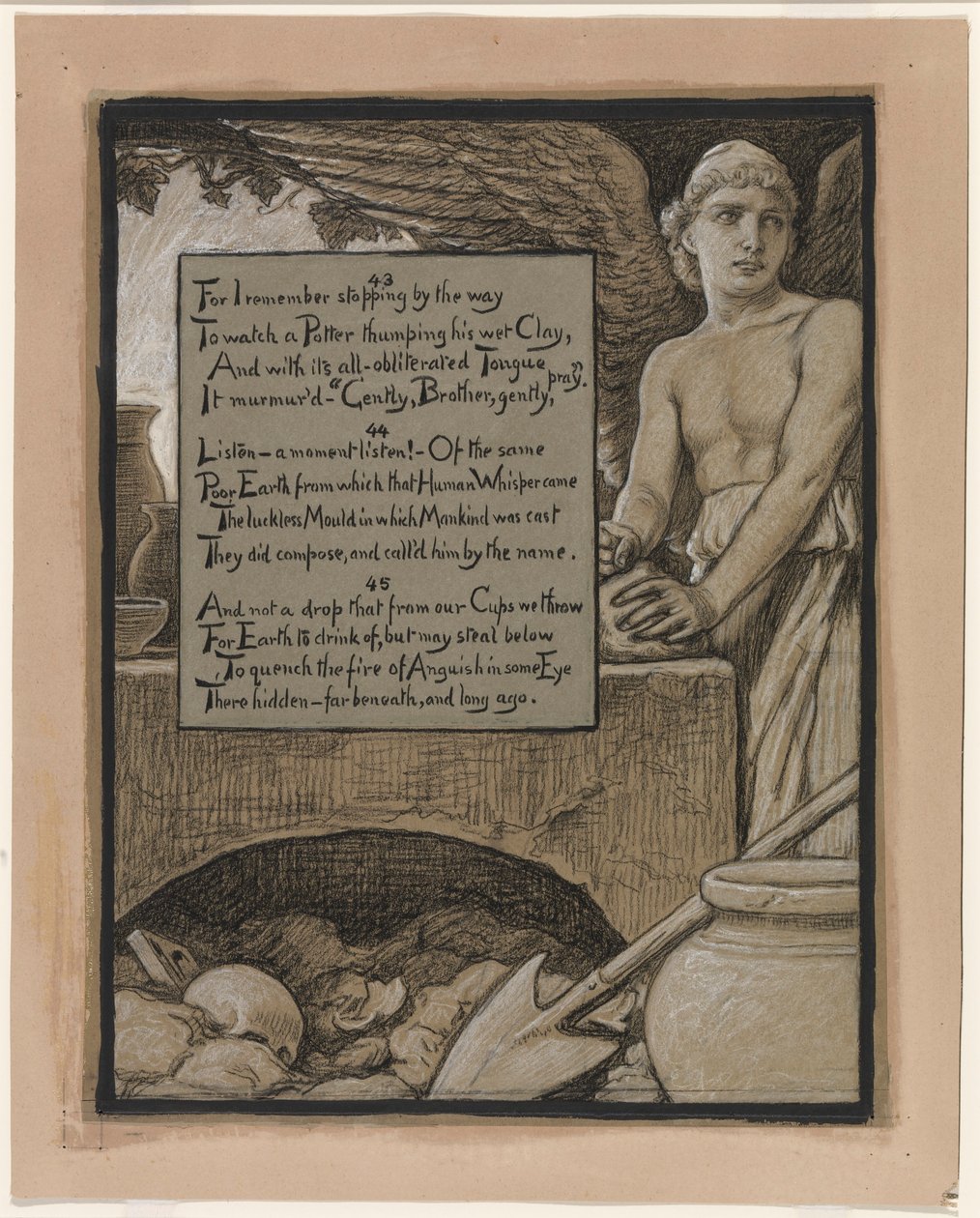 (Illustration til Rubáiyát af Omar Khayyám) Den himmelske pottemager af Elihu Vedder