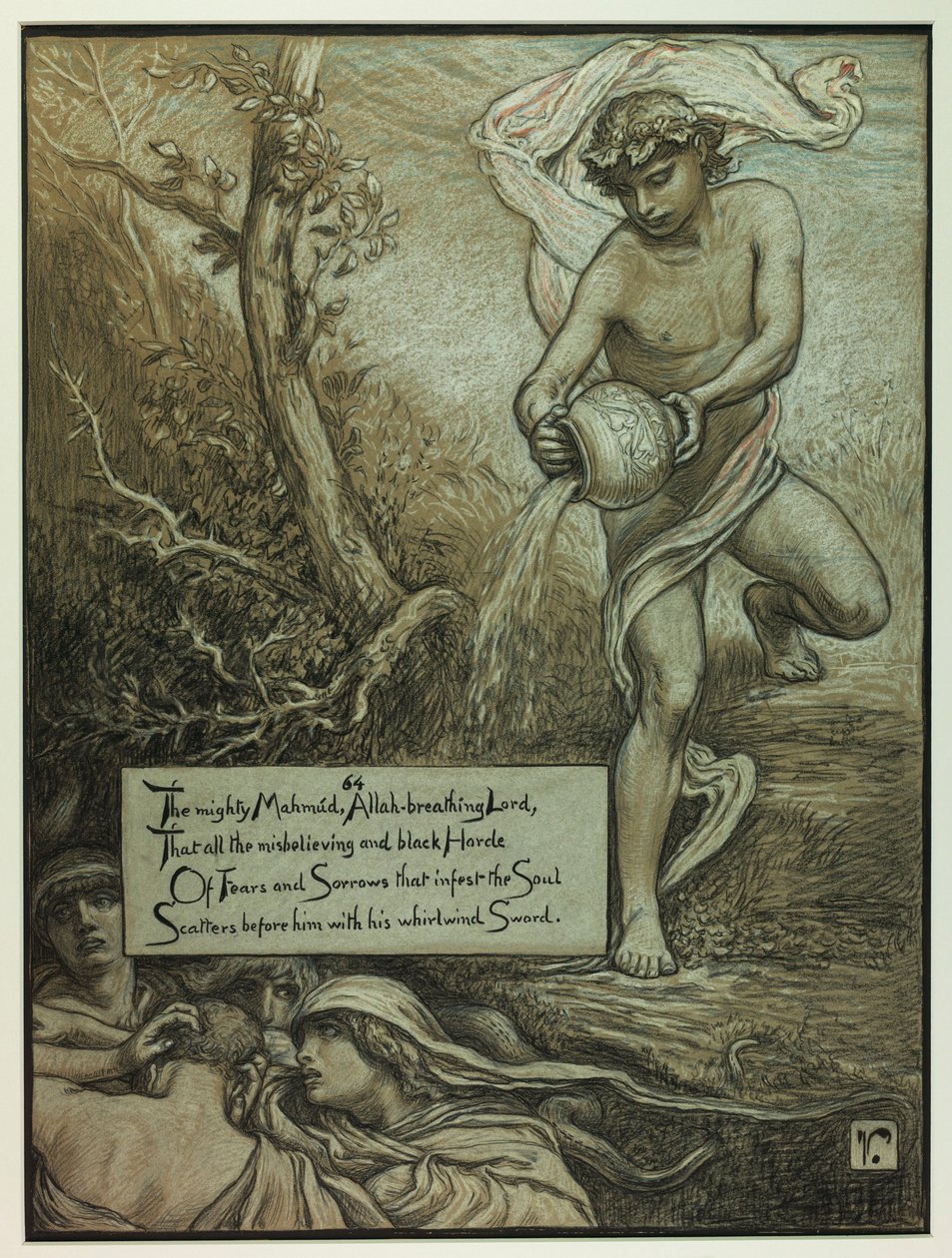 (Illustration til Rubáiyát af Omar Khayyám) Den mægtige Mahmud af Elihu Vedder
