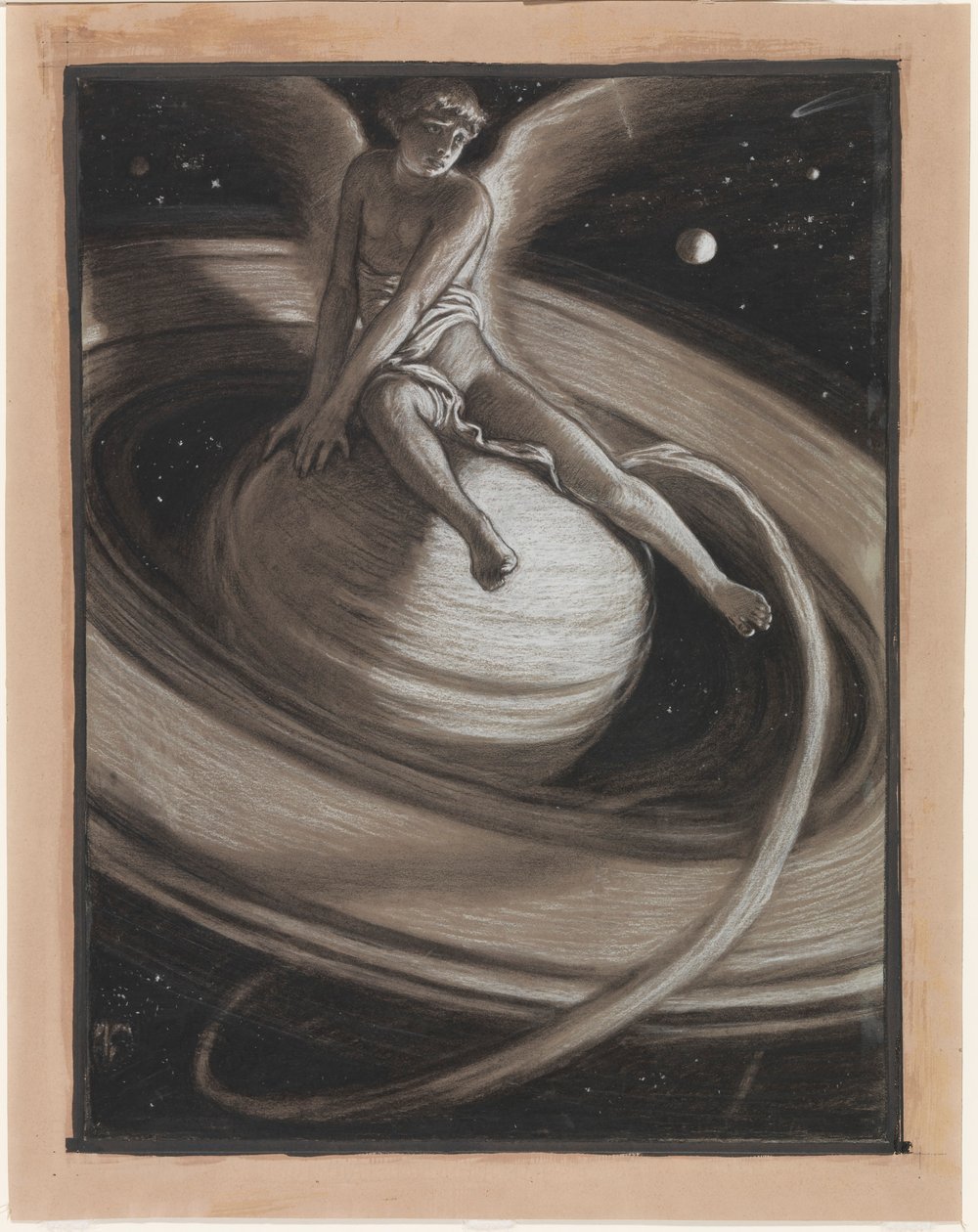 (Illustration til Rubáiyát af Omar Khayyám) Saturns trone af Elihu Vedder
