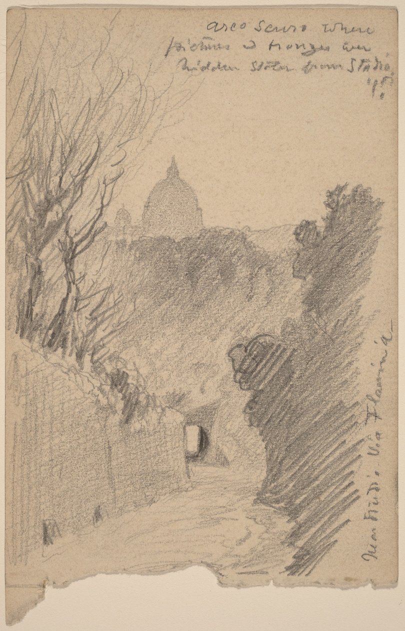Arco Oscuro – Over Via Fiaminia af Elihu Vedder