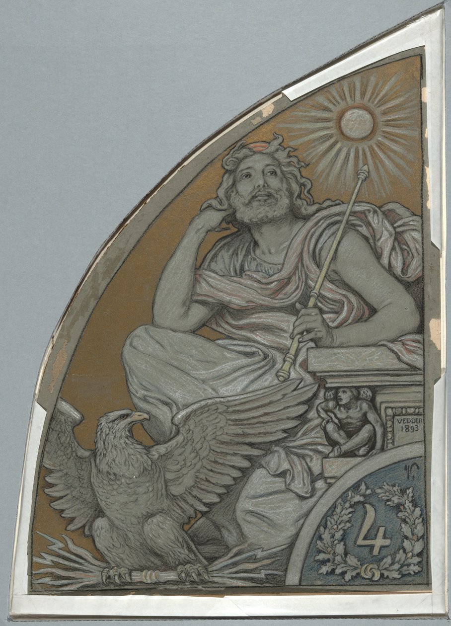 Tegnefilm for Jupiter af Elihu Vedder