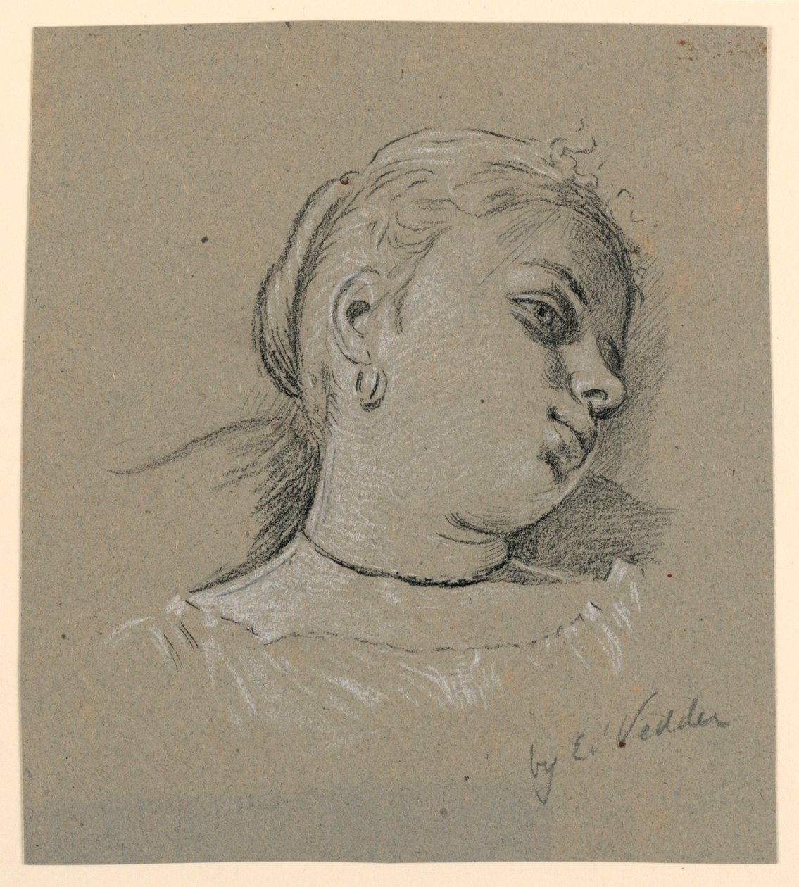 italiensk pige af Elihu Vedder