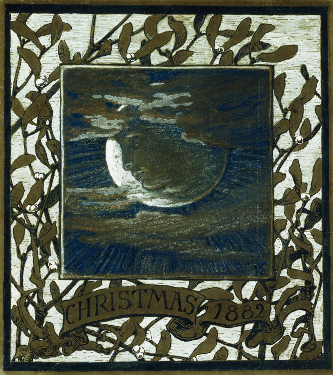 Luna, jul, 1882, 1882 af Elihu Vedder
