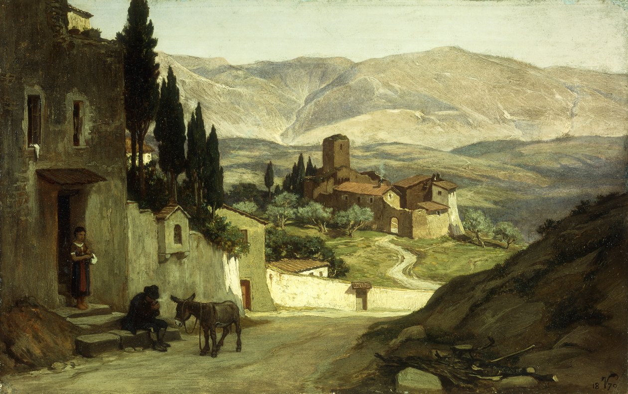 I nærheden af ​​Pergia, 1870 af Elihu Vedder