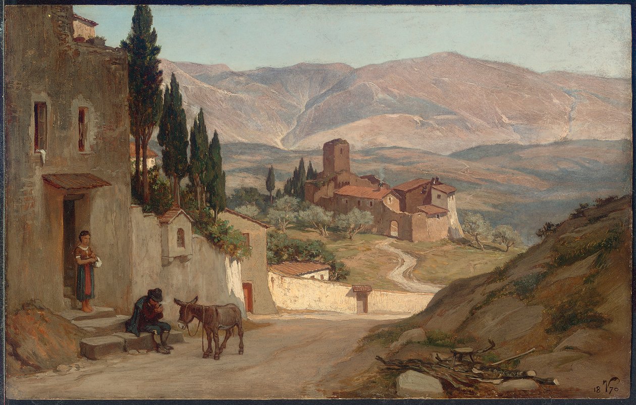 I nærheden af ​​Pergia, 1870 af Elihu Vedder