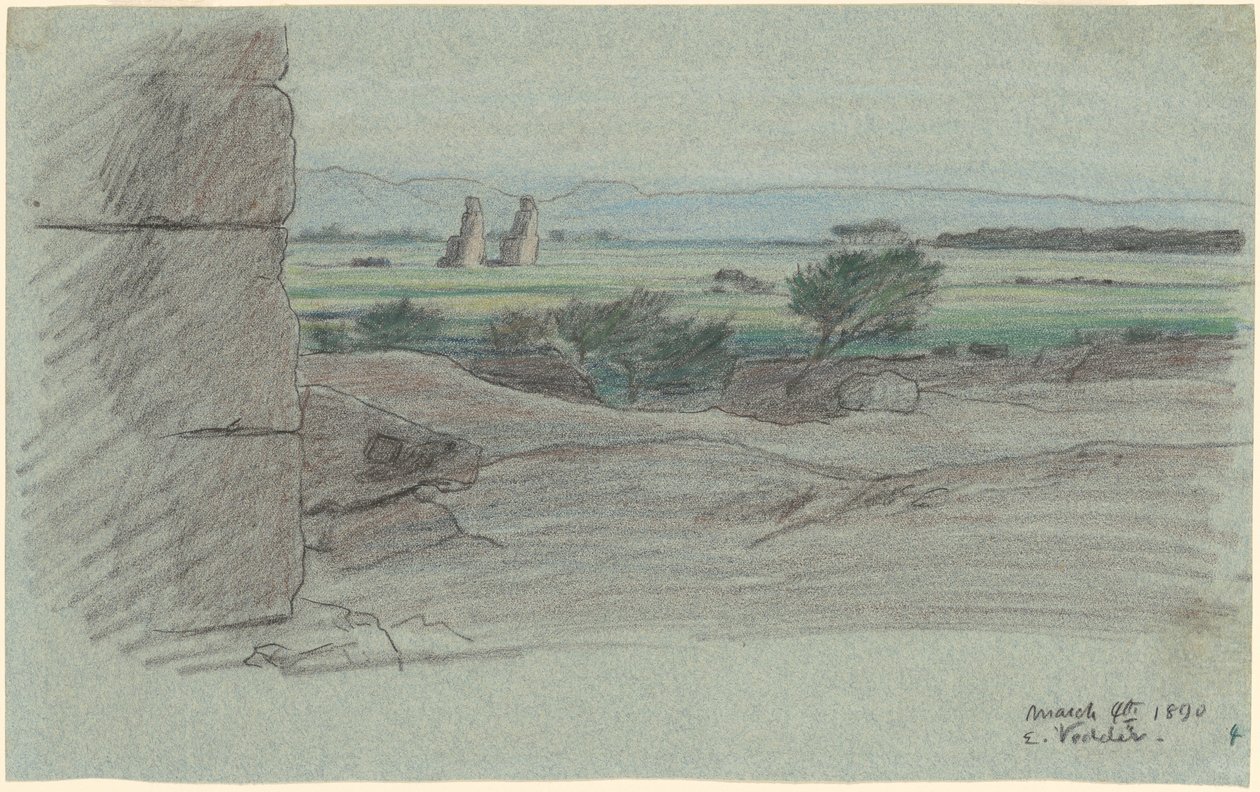 Nile Journey, nr. 15, 1890. af Elihu Vedder