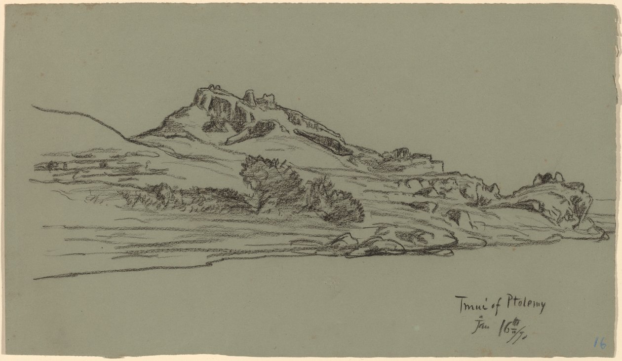 Nile Journey, Tmui af Ptolemæus af Elihu Vedder