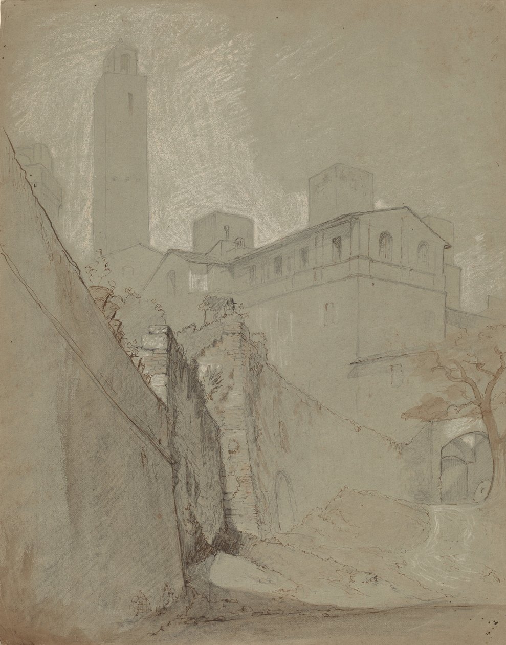 Orvieto, ca. 1890. af Elihu Vedder