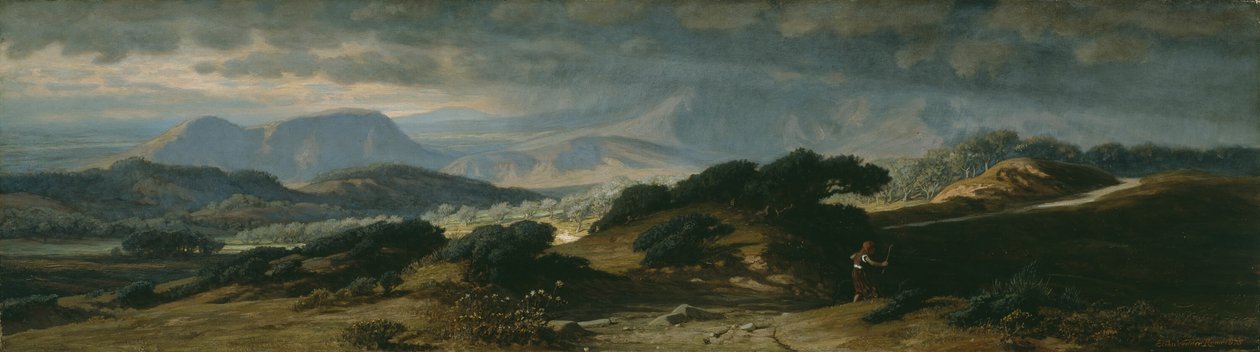 Storm i Umbrien af Elihu Vedder